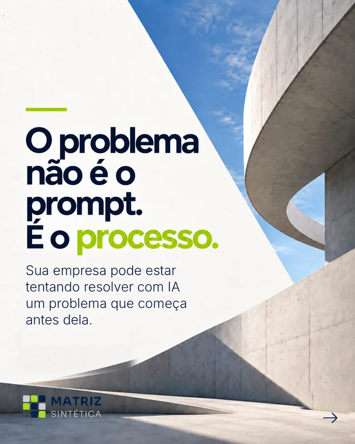 O problema não é o prompt. É o processo.